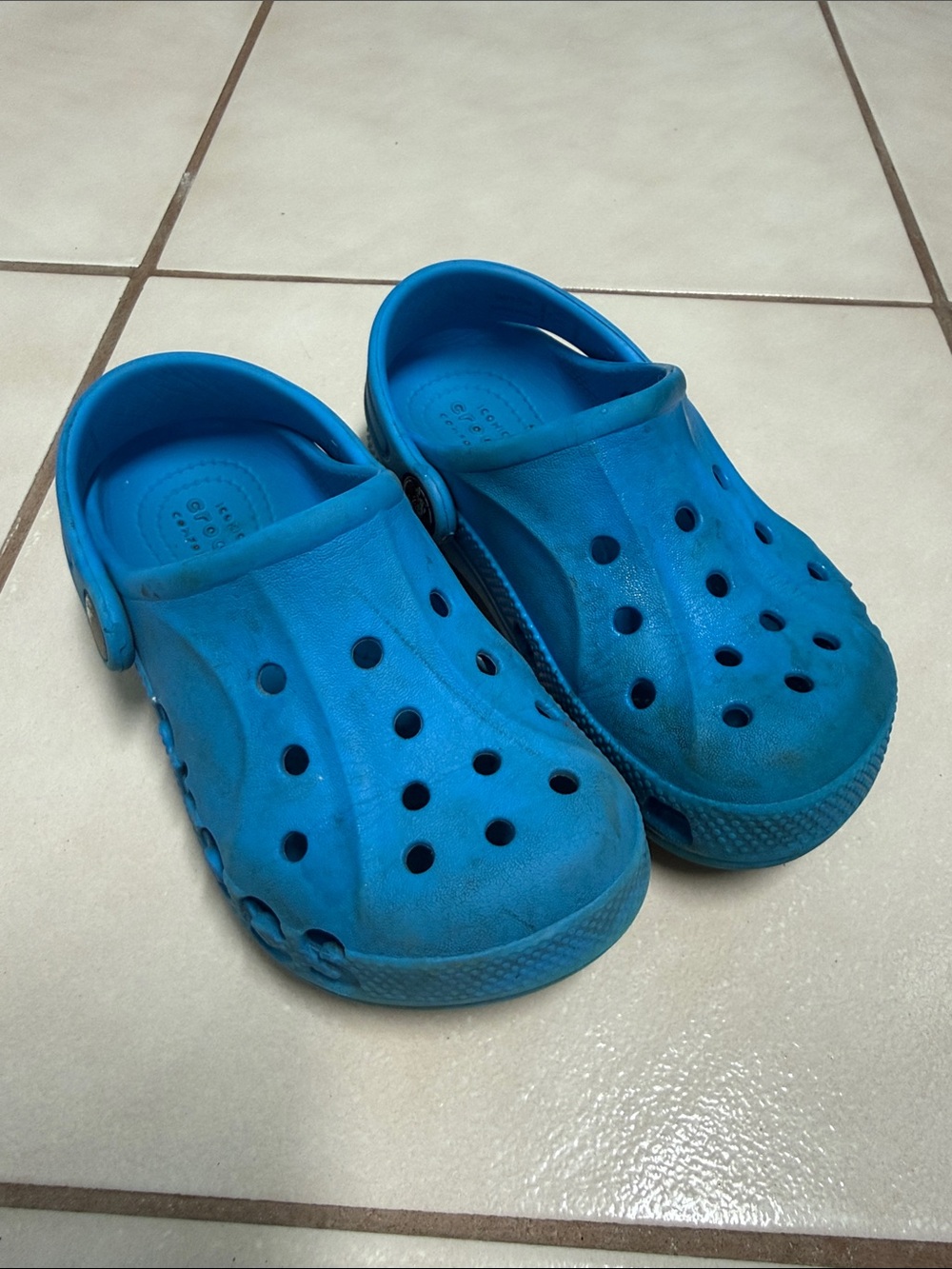 CROCS Kids Blue Slip-On Clog Shoes